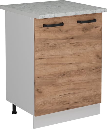 Vicco R-Line Keukenonderkast – 60 cm WB Marmer Krachtige eik goud