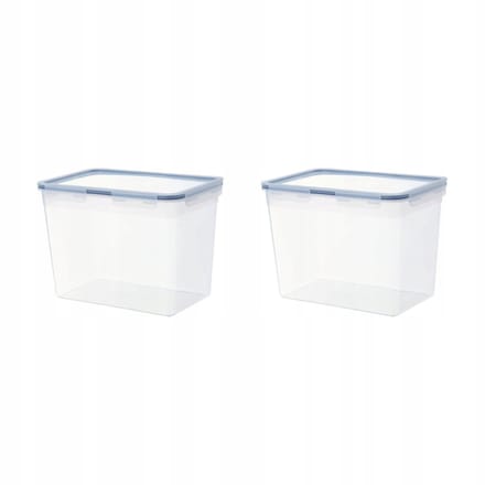 Set van 2 Merkloze Voedselcontainers met Deksel - 10.6L