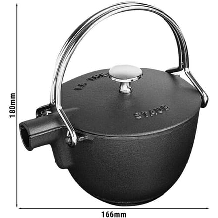 STAUB SPECIALITIES - Theepot - 1,1 liter - Gietijzer - Zwart