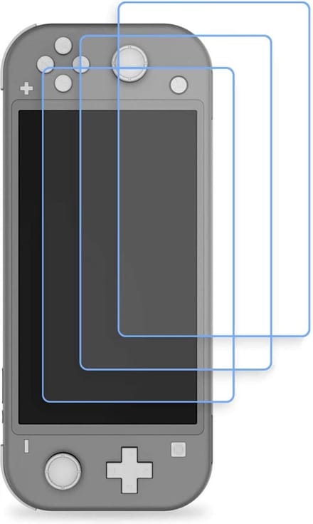 Screenprotector Glas Geschikt voor: Nintendo Switch - Tempered Glass Screen Protector - 3x