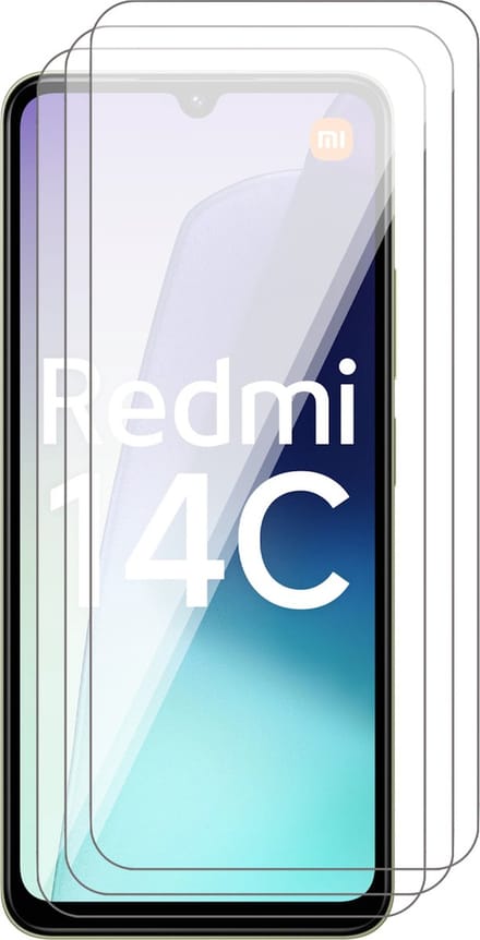 Screenprotector geschikt voor Xiaomi Redmi 14C / Redmi A4 / Redmi A5 / Poco C75 - 3x Glas Screen Protector