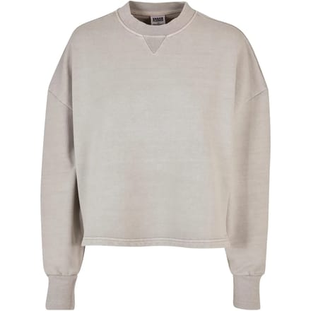 Urban Classics - Heavy Terry Garment Dye Crewneck sweater/trui - L - Grijs