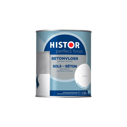 Histor Perfect Finish Betonvloer Zijdeglans - 0,75 Liter - Wit