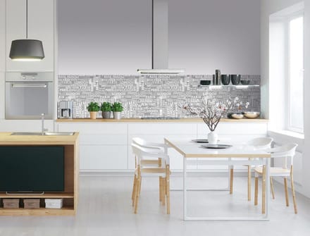 Spatwand met print - Wereld Steden