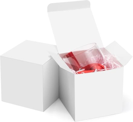 Set van 50 Witte Kubus Geschenkdozen met Deksel voor Cadeaus en Knutselen