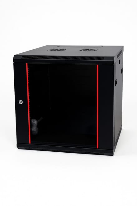 DSIT Baseline 9U wandkast met glazen deur 600x600x500mm (BxDxH) - serverbehuizing - serverrack - 19 inch