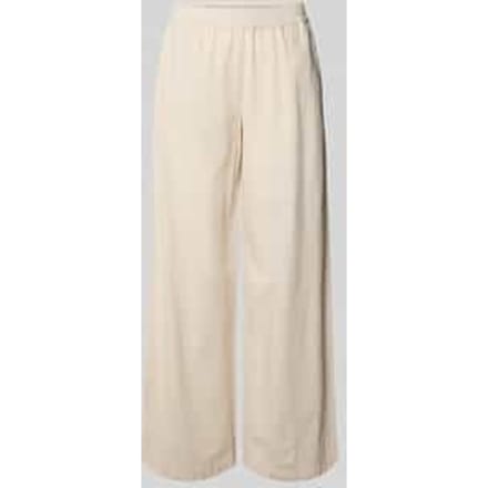 Linnen broek met elastische band