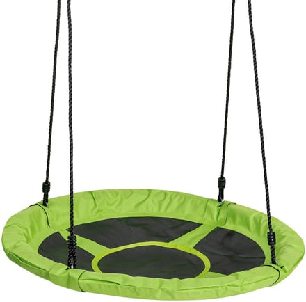 SwingKing nestschommel canvas groen - grote ronde schommel 98cm.