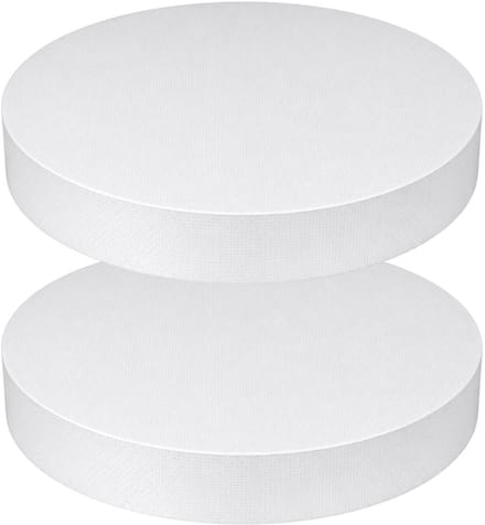 Piepschuim vormen - cirkel - 2x - D45 x 4 cm - styropor hobby / DIY vorm - basis knutselfiguren