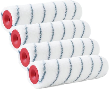 Sorex vacht verfrollers - 5x - nylon - pluisvrij - anti spat - 7,4 x 25 cm - Verfspullen - Schilderen