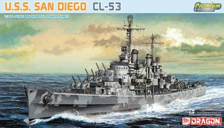 Dragon Modelbouwpakket Schepen - 7054 U.S.S Independence CVL-22 - 1943 - Vliegdekschip Independence-klasse Plastic - 1:700 - Modelbouw