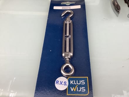 Deltafix Spanschroef RVS-A2. 90 mm x 6 mm din 1478 1 stuks Draadspanner.