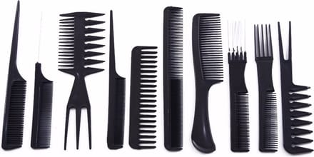 Kammenset - 10-delig kammen set - Kapperstool - Kappersset - Haarstyling - Puntkam - Kam