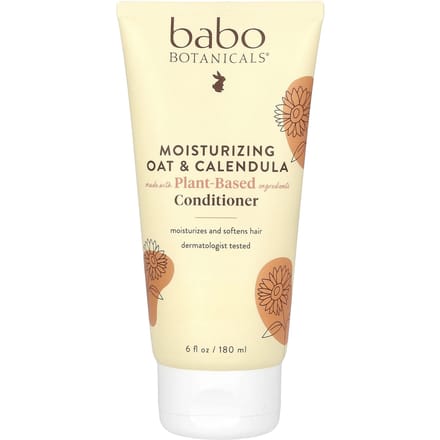 Babo Botanicals, Après-shampooing Hydratant, Pour Tous les Cheveux, Avoine & Calendula, 6 fl oz (180ml) beige