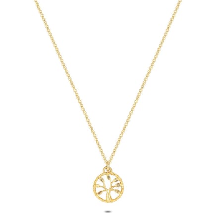 Twice As Nice Halsketting in 18kt verguld zilver, boom 40cm