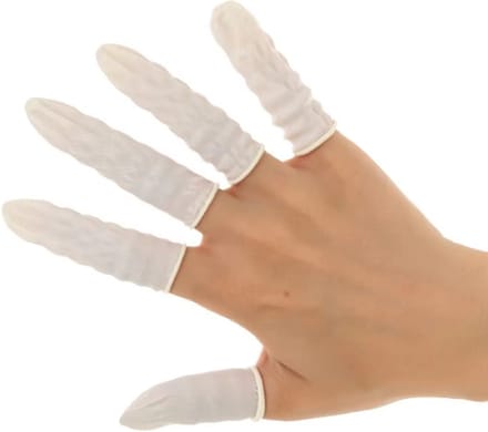 Scoby - Vingerbescherming - Latex Vingerbeschermer - 25 Stuks - Wit