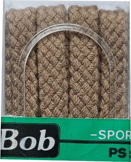 Bob Veter - Beige - Plat - Lengte 90 cm - Breedte 7 mm - Schoenveter
