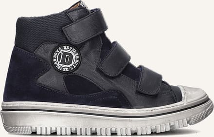 Develab 44303 Sneakers Jongens - Leren Sneaker - Blauw - Maat 27