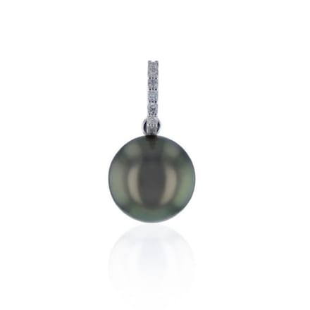 Luna-Pearls - 202.1536 - Hanger - Tahitiaanse gekweekte parel 10-11mm - 18K witgoud