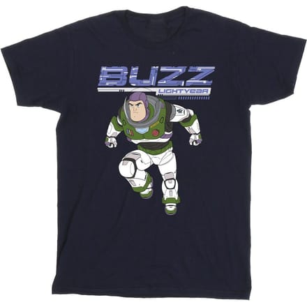 Disney Jongens Lightyear Buzz Sprong naar Actie T-Shirt (Marineblauw)