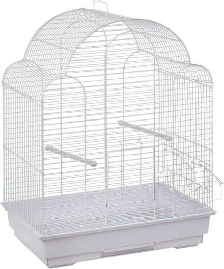 Flamingo parkietenkooi Bali - 42 x 30 x 58 cm wit