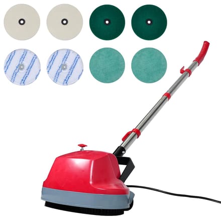 vidaXL - 5-in-1 - Tweekoppige - vloerschrobber - & - polijstmachine