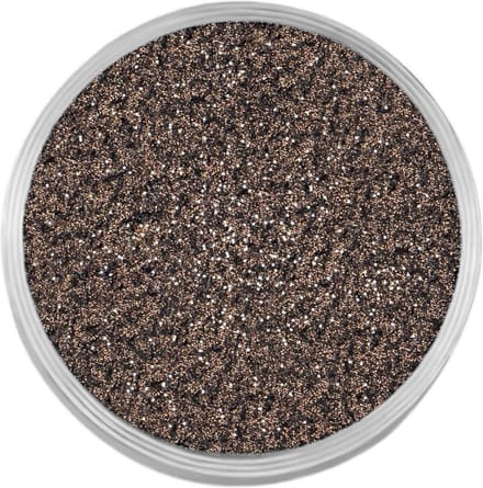Quiges RVS Verwisselbare Mini Munt met Glitters Bruin - SLSRC033
