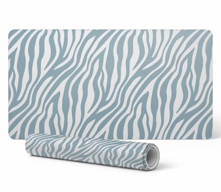 Antislip bureauonderlegger met zebraprint 90x45 cm