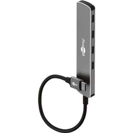 Goobay USB hub (USB-C) | 4x USB-C | USB3.0 5 Gbps | aluminium | 0,10 meter