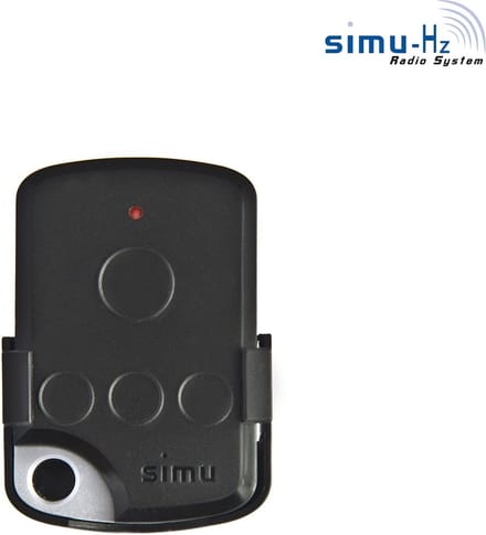 Simu TSA+ 4-kanaals mini handzender met houder - Simu rolluik afstandsbediening
