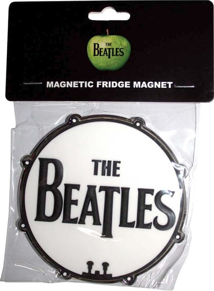 The Beatles - Drum Logo Koelkastmagneet - Wit