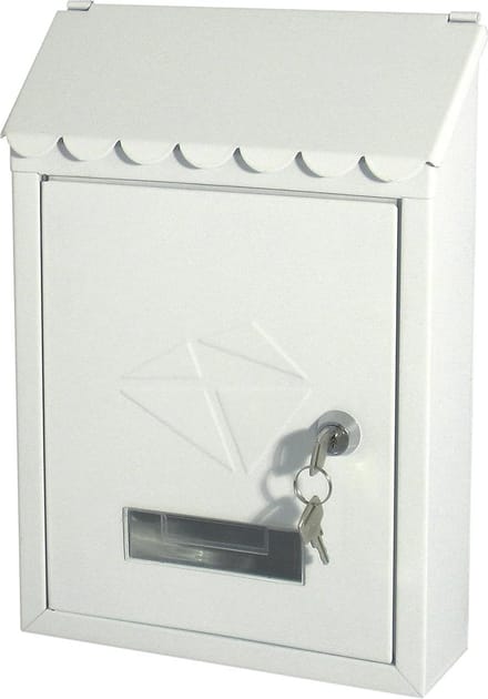 Brievenbus model Iron kleur crème - afmetingen 300x210x70 mm