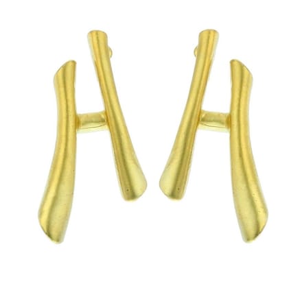 Behave - Oorknoppen dames mat goudkleur - 3 cm