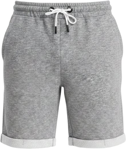 OMBRE Korte Broek - Regular Fit - Katoen - Gemeleerd Asgrijs XXL
