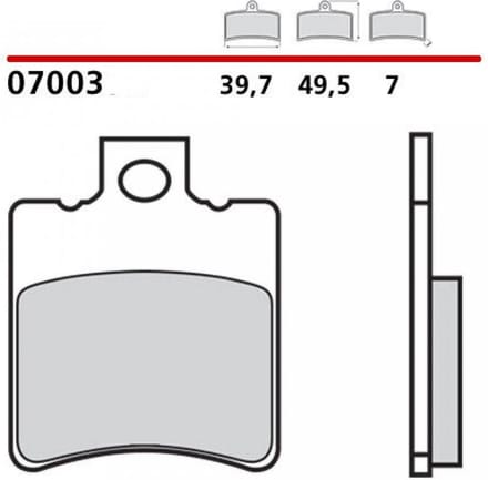 Plaquette de frein Brembo pour Scooter Piaggio 80 Typhoon 1995 AV Neuf