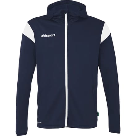 Uhlsport Squad 27 Jas Met Kap Kinderen - Marine / Wit | Maat: 152