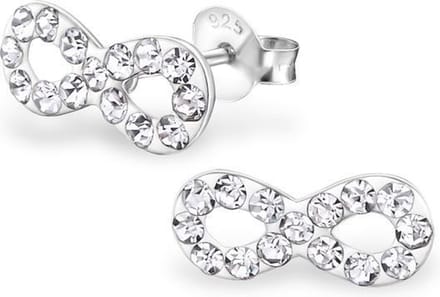 Montebello Oorbellen Burcu - 925 Zilver E-Coating - Infinity - 11x5mm