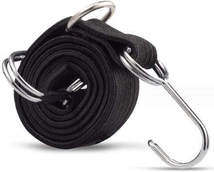 Dailygoods - Set van 10 Fiets-Bagagespanners - 0,5 m Spanband met Haken