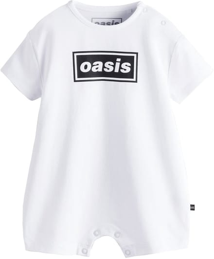 Next - Pasgeboren unisex - Oasis Band Baby Rompertje - Wit