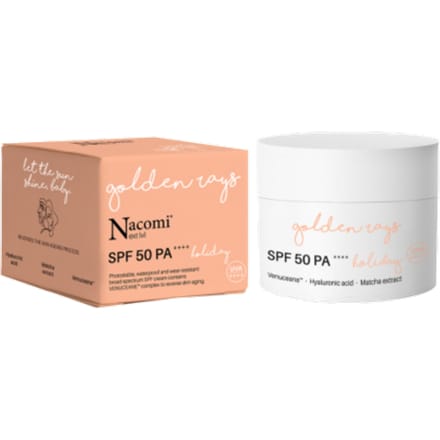 Nacomi NXT Gezichtscreme SPF 50 UV Holiday - Golden Rays 50ml.