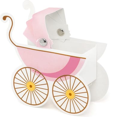 Geboorte Decoratie Kinderwagen Meisje - 10 Stuks