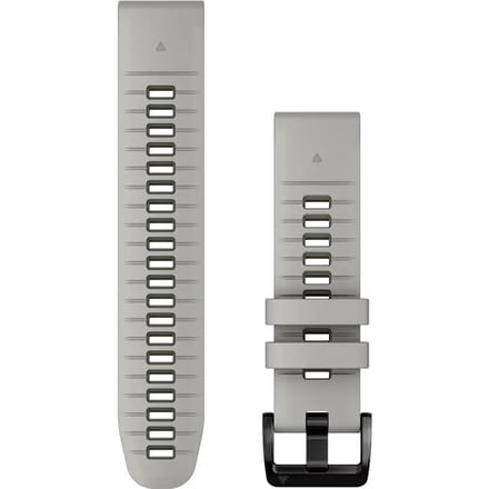 Garmin QuickFit® Siliconen bandje - Garmin QuickFit® 22 mm aansluiting - Fog Gray / Moss