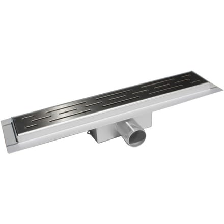 Vtw Living douchegoot rvs met flens verstelbaar 60 x 7 cm