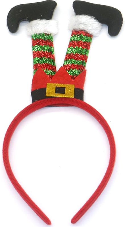 Haarband voor Kerst - Diadeem Kerstmis - Benen Kerstelf