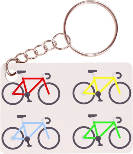 Sleutelhanger 6x4cm - Racefietsen