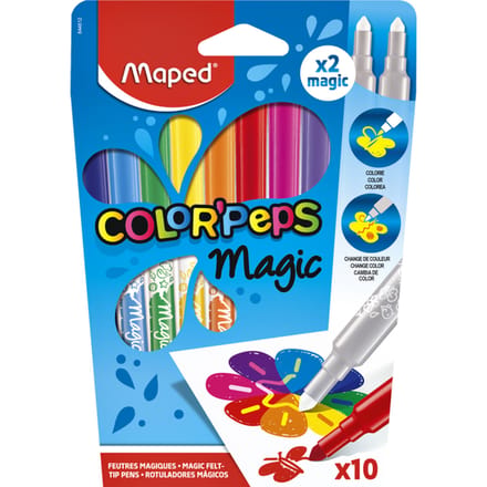 Maped Color'Peps Magic Viltstiften 8 Kleuren + 2 Magic Stiften