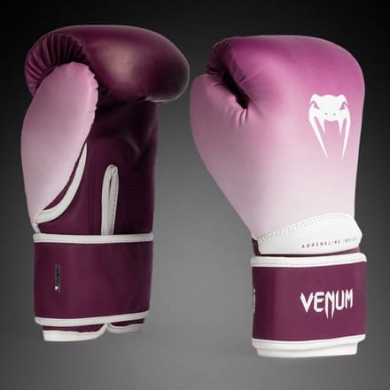 Venum Iris Boxing Gloves - Plum/white -14oz