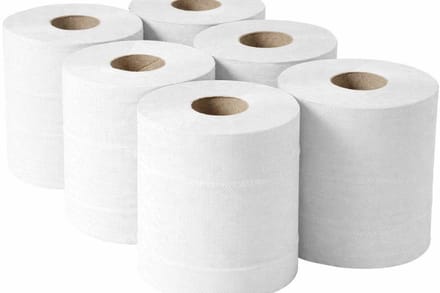 Jantex centrefeed handdoekrollen wit 6 rollen