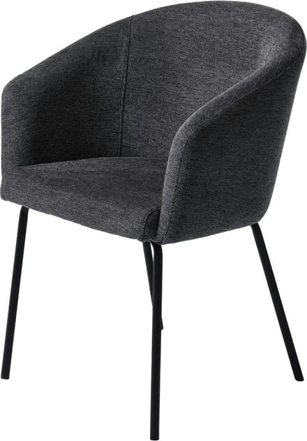 Eetkamerstoel Easton Donkergrijs Fabric - Giga Living