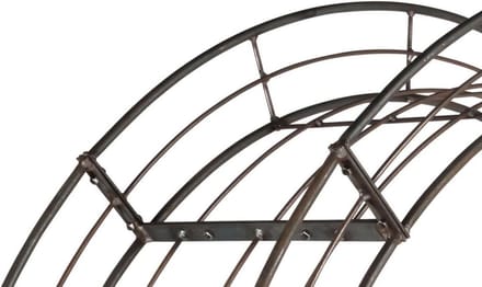Rozenboog rond 12 mm metaal 140x235x40 cm 5-delig